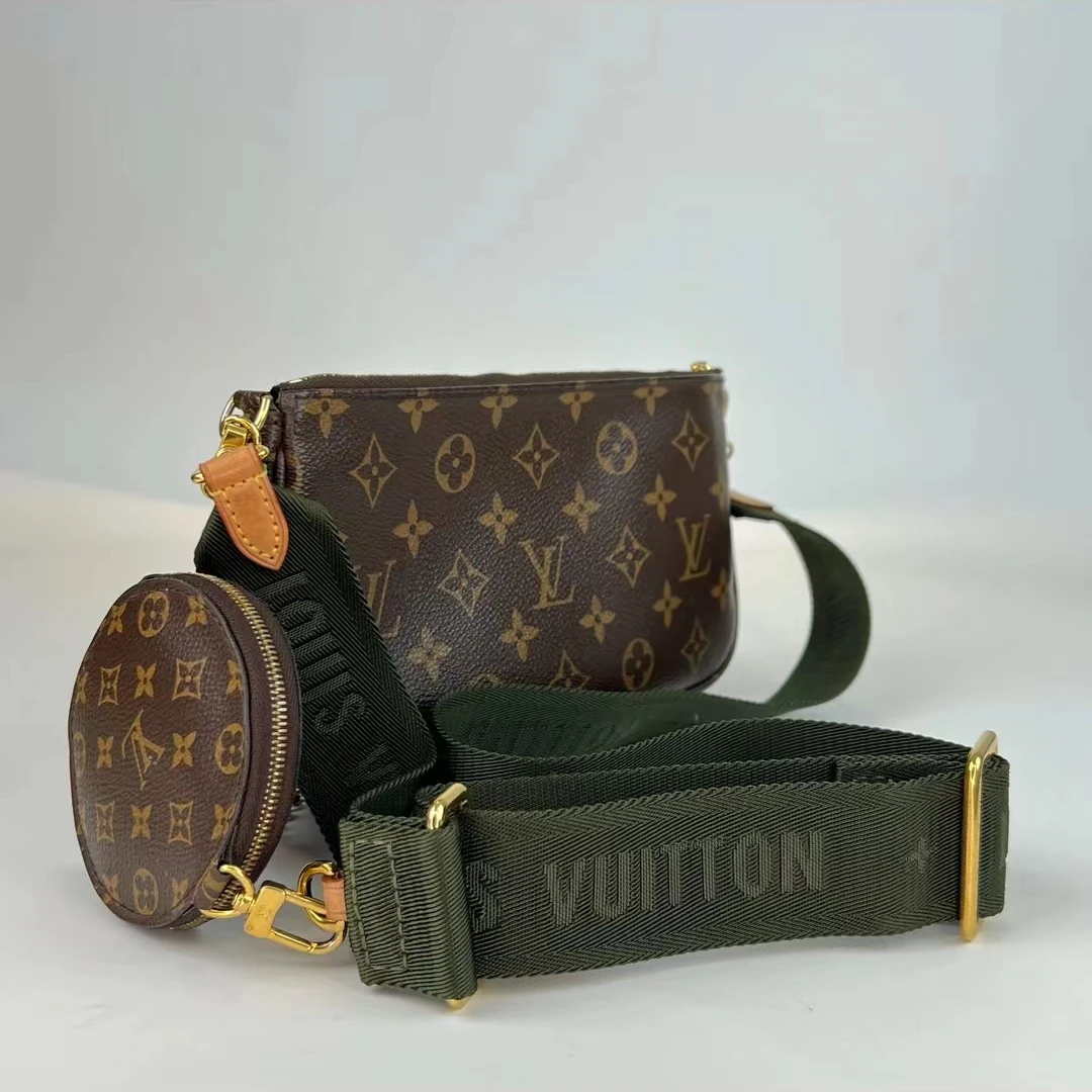 99新 LouisVuitton/路易威登 kk/五合一芯片款/单肩斜挎包