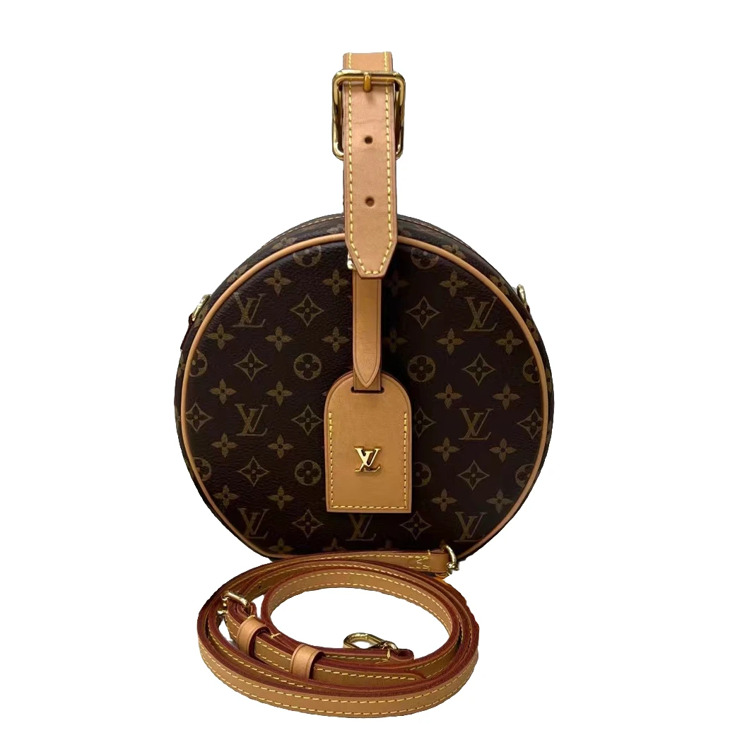 99新 LouisVuitton/路易威登 KK/LV硬圆饼大号芯片款/斜跨包