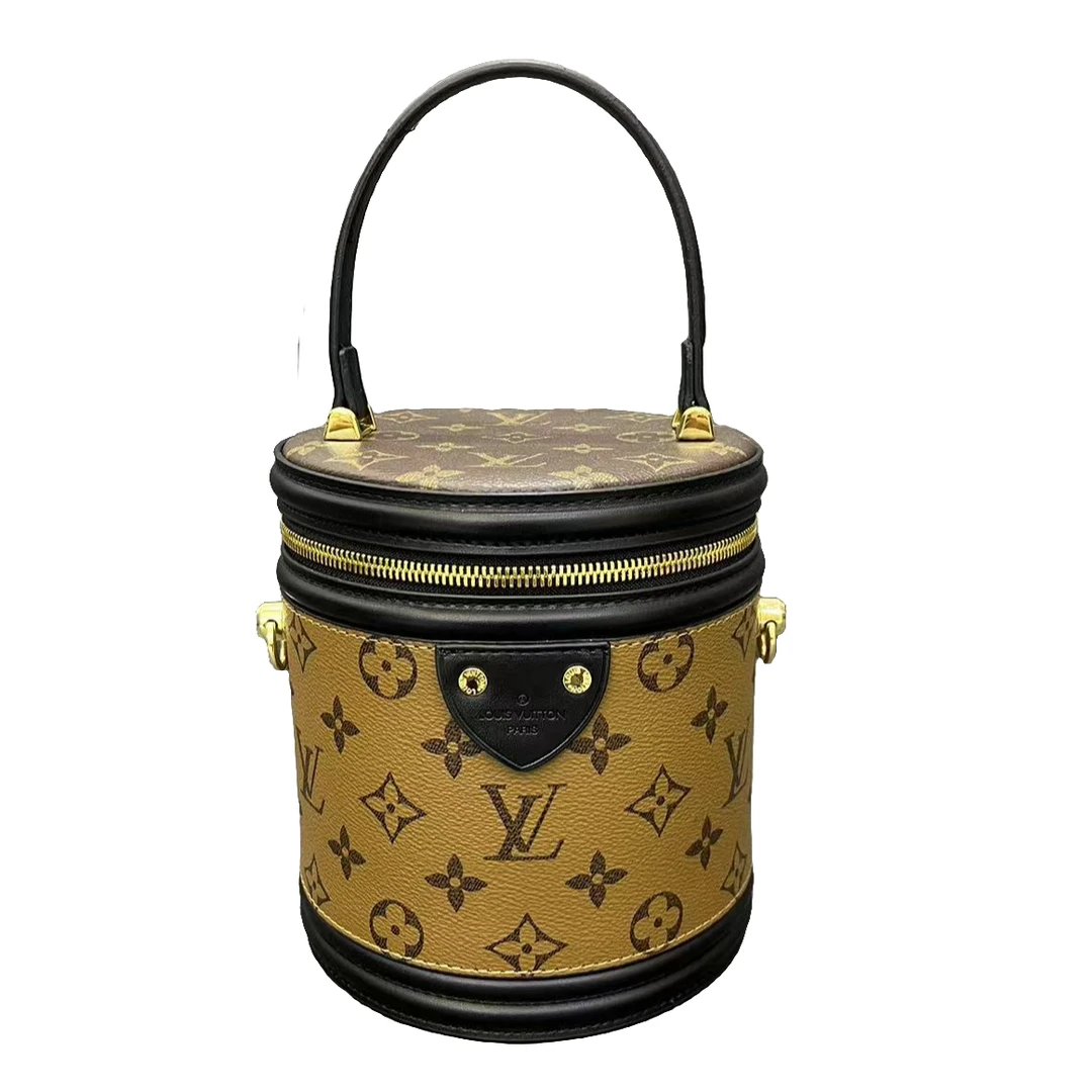 99新 LouisVuitton/路易威登 灵灵子/LV发财桶芯片款/手提包