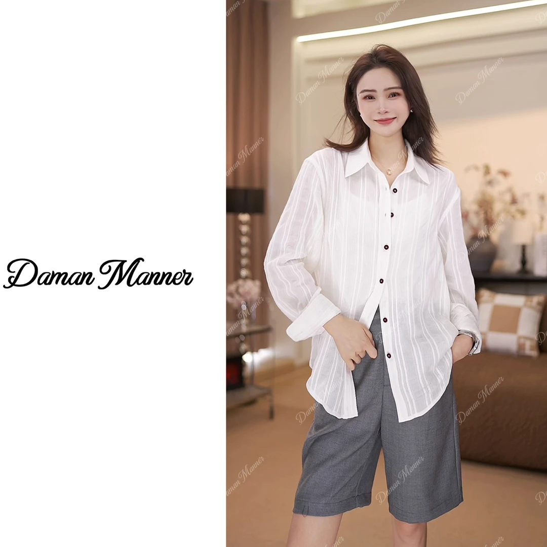 【CC】短裤秋季休闲五分裤中腰直筒宽松垂感阔腿裤DM24171