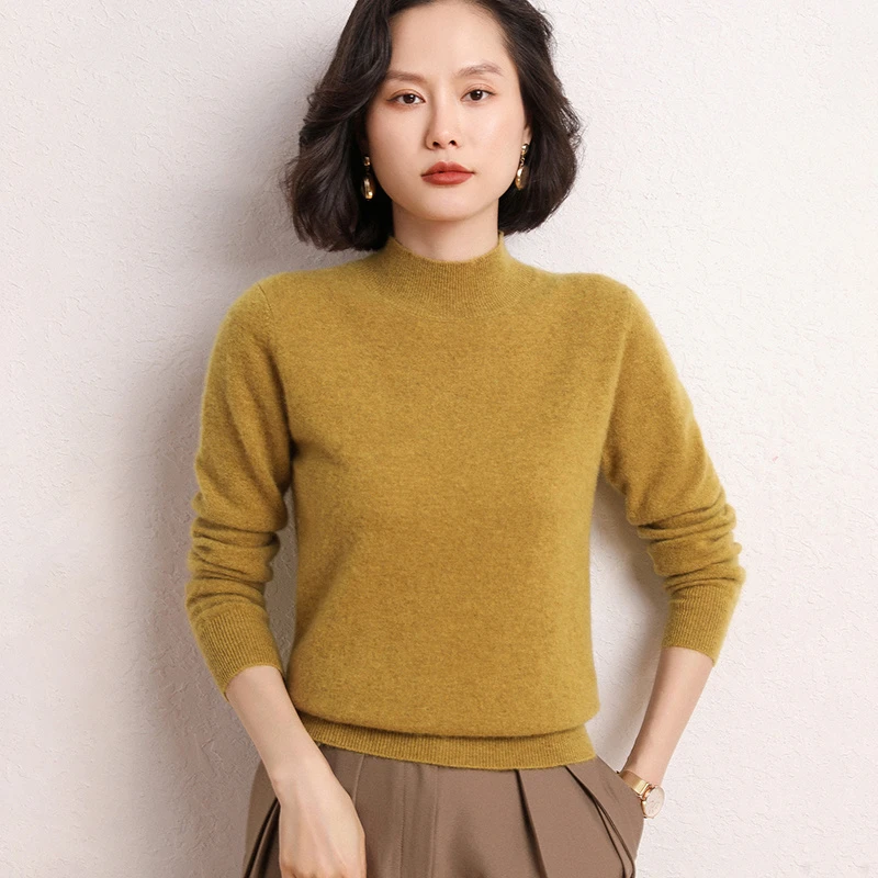 打底衫毛衣针织半高领羊毛衫秋冬内搭长袖网红时尚百搭女士