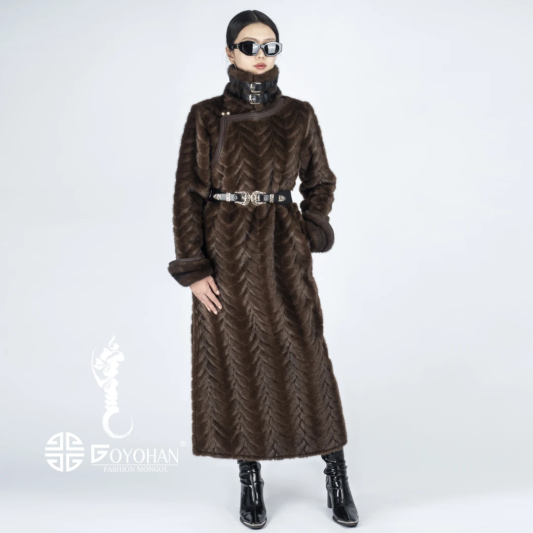 【高艺汗】高定设计师款秋冬经典时尚气质长款百搭大衣 0954