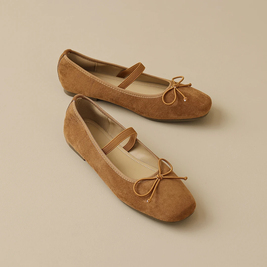 法式气质芭蕾舞鞋夏2024新款软底软面平底单鞋百搭春秋