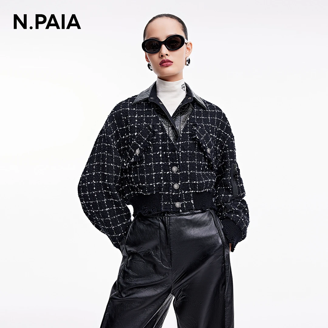 【星线好物】恩派雅小香纹短箱型真两件外套女XNIAA1209A