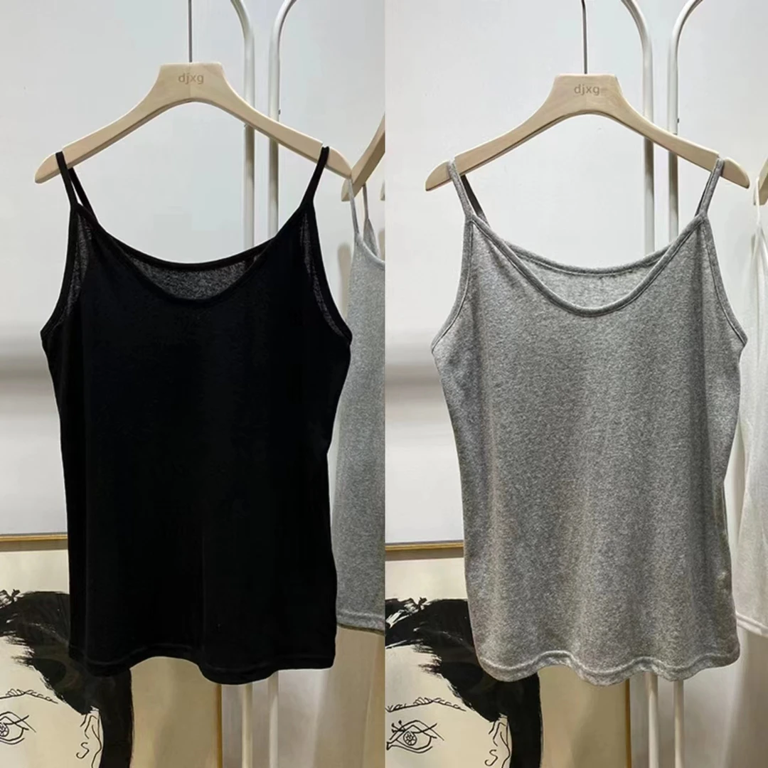 雪花棉春夏宽松吊带背心女新款大码胖mm外穿内搭打底无袖冰丝上衣