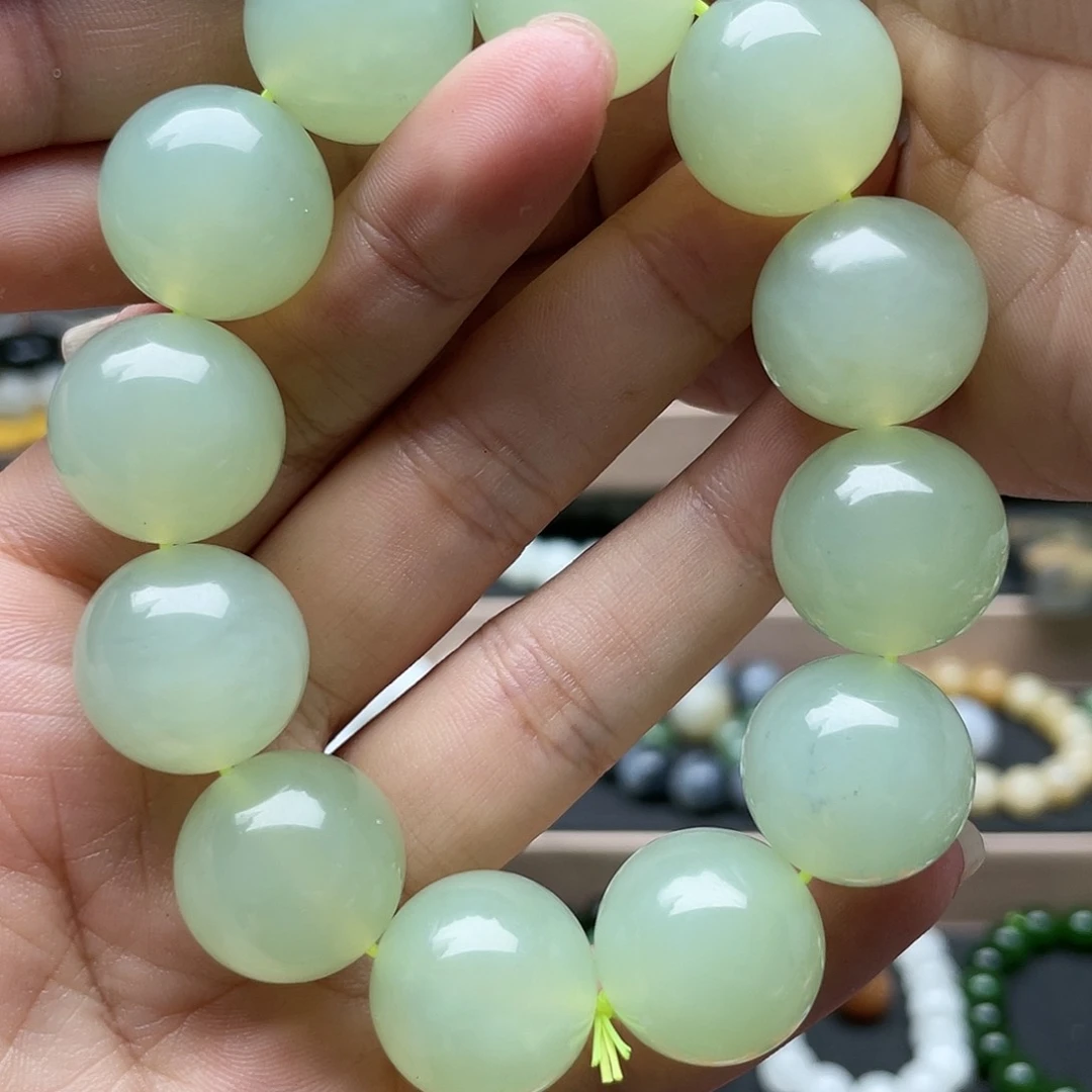 蛇纹石玉手链未镶嵌
