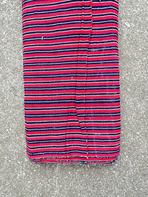 一块漂亮的手工制作的老土布布艺装饰包包配料