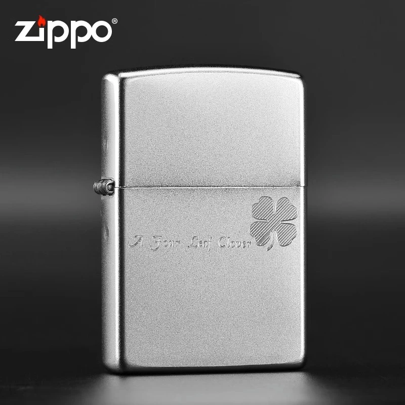 ZIPPO/之宝打火机正版简约爱情四叶草个性男士送礼情人节生日DYJ1