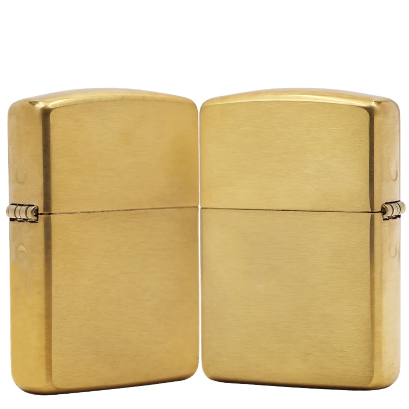 ZIPPO黄铜光板拉丝 打火机2