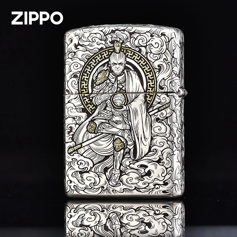 ZIPPO/之宝打火机盔甲银金齐天大圣送男朋友情人节七夕礼物潮DYJ1