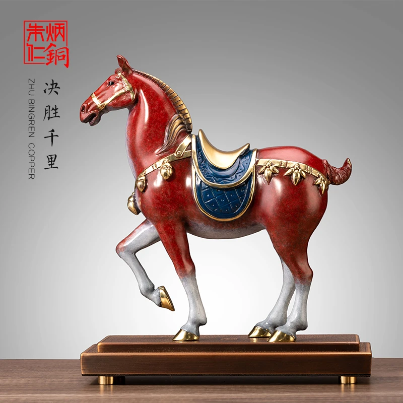 朱炳仁朱炳仁铜【决胜千里】家居装饰品工艺品马摆件玄关摆件