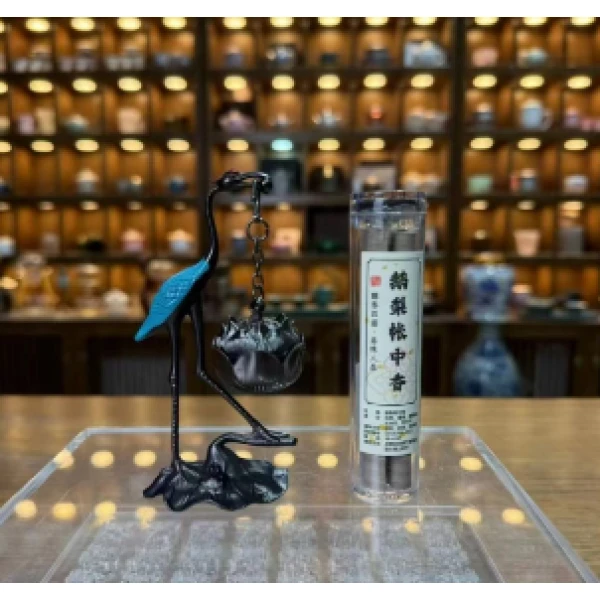 TYD-鹅梨帐中香+蓝仙鹤莲花吊炉香道