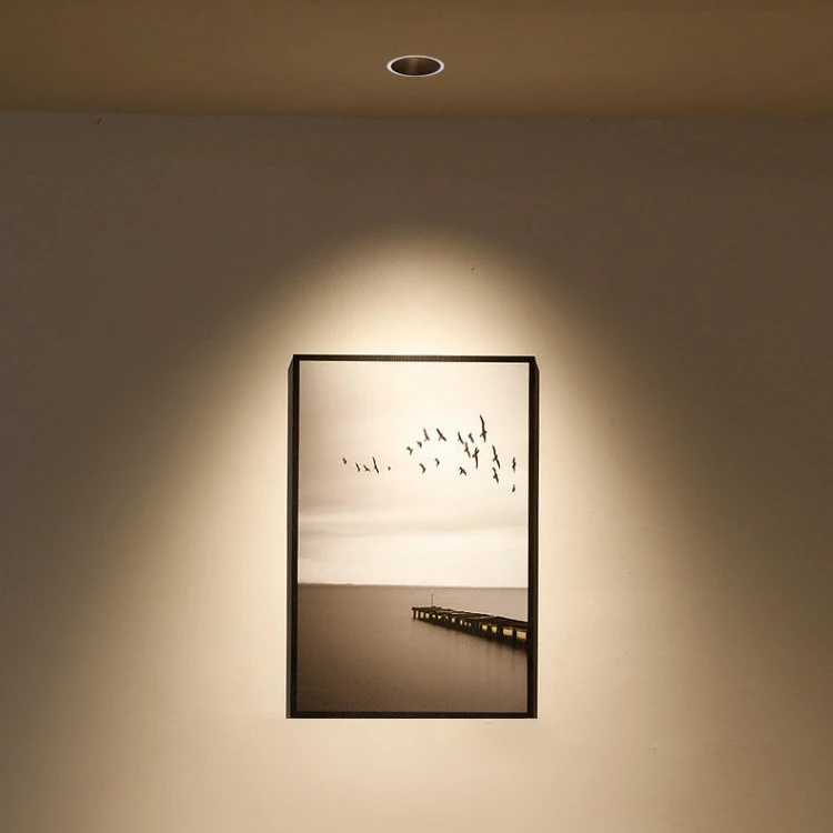 见光不见灯无主灯客厅照明cob深防眩光射灯led筒灯小山丘天花灯