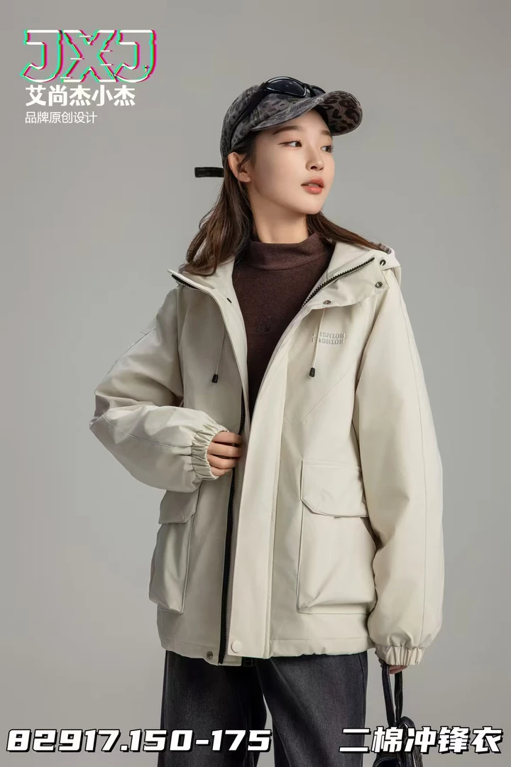 214【杰】儿童时尚休闲加棉冲锋衣外套-82917