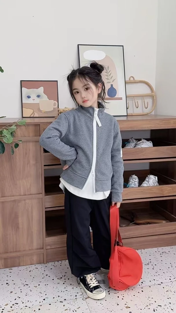 104【点】儿童时尚加绒休闲针织外套-8650