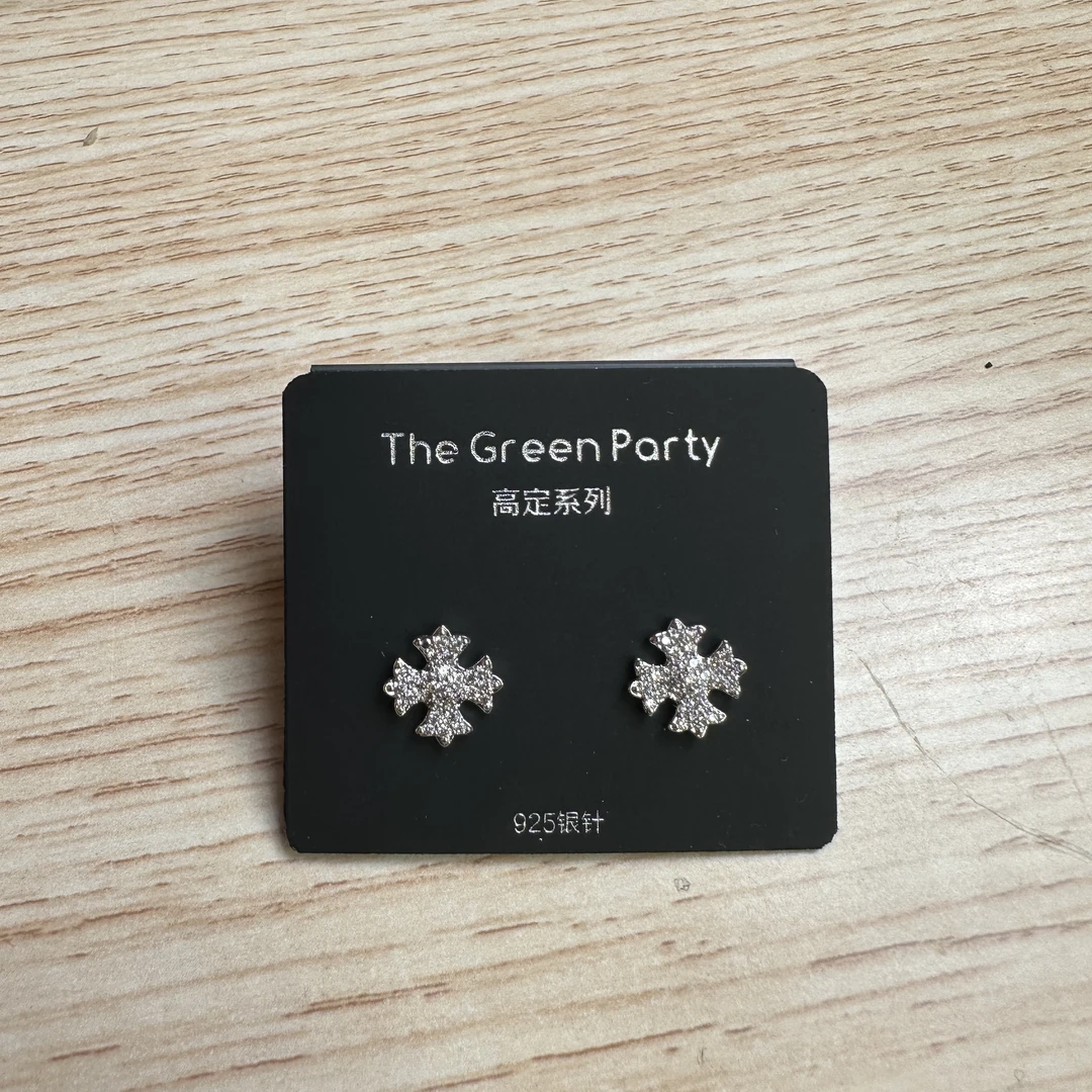 TheGreenParty 高定系925银针雪花耳钉耳环耳饰