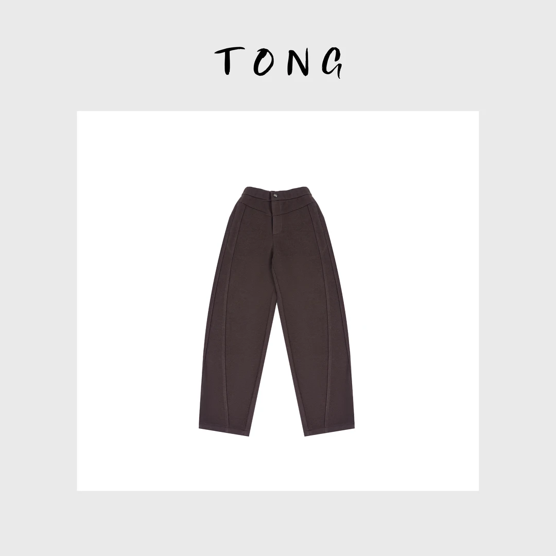 浪清/女装推荐  阿兹尔立体剪裁镰刀裤