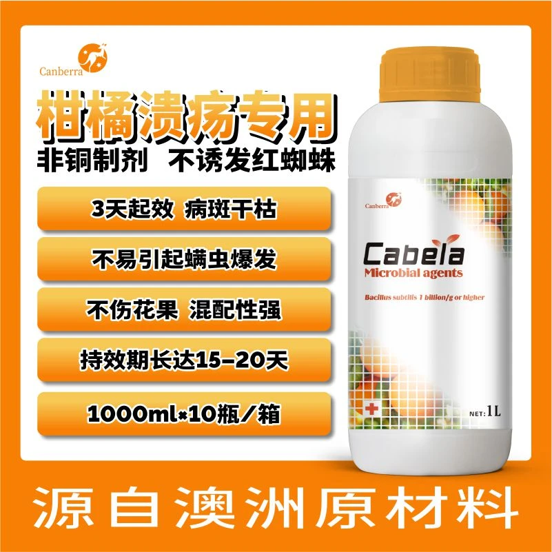 真溃独秀 微生物菌剂柑橘脐橙溃疡桃树流胶果树新型环保型叶面肥