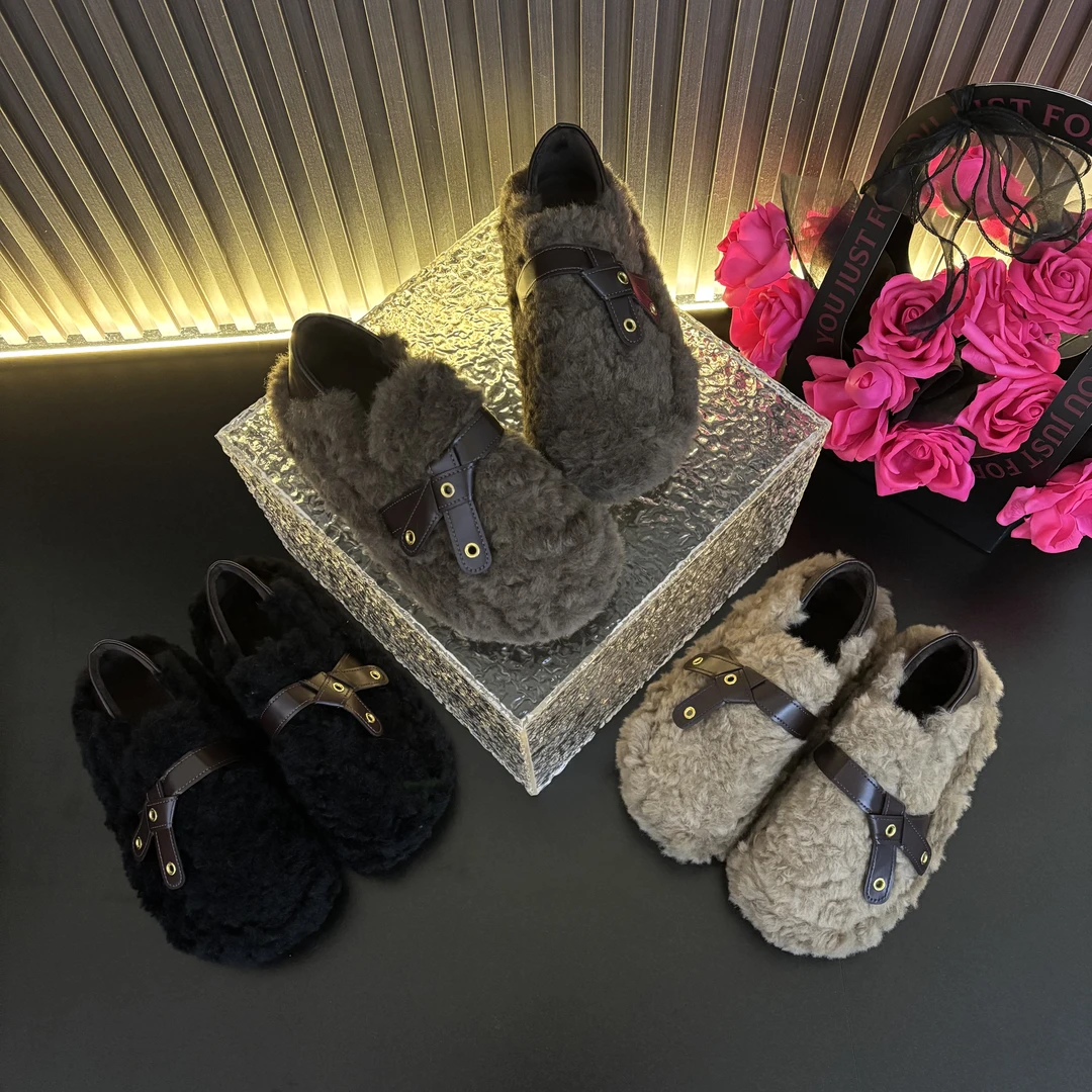 厚底毛毛包头拖鞋女外穿2024新款韩版秋冬季时尚百搭防滑毛绒鞋子