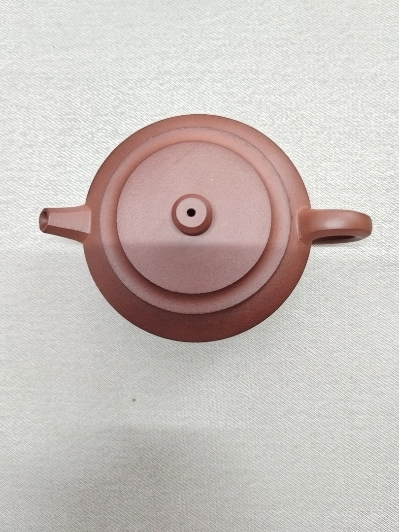原矿零添加全手工红皮龙紫砂壶周盘180cc（封釉了，介意勿拍）