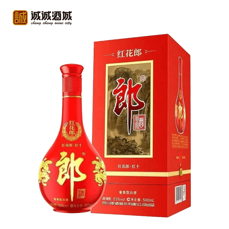 53度郎酒红花郎10年500ml