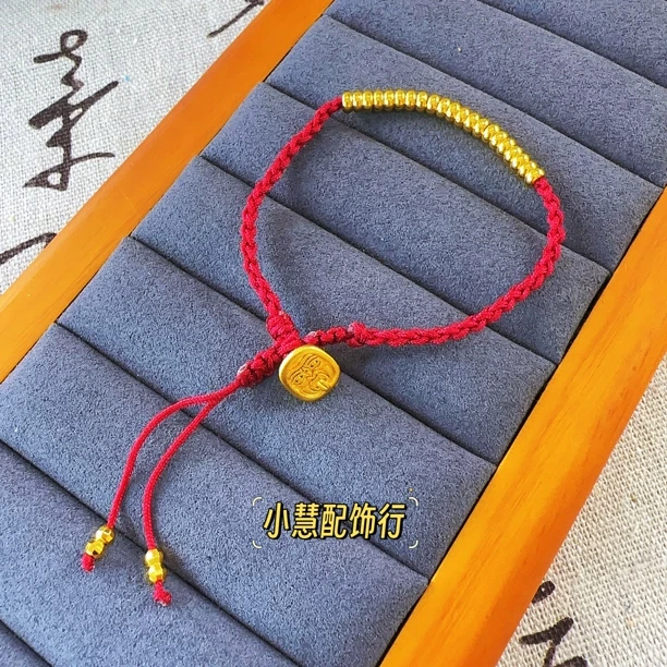 铜合金手链 【小慧家】新中式复古盘缠手链百搭时尚