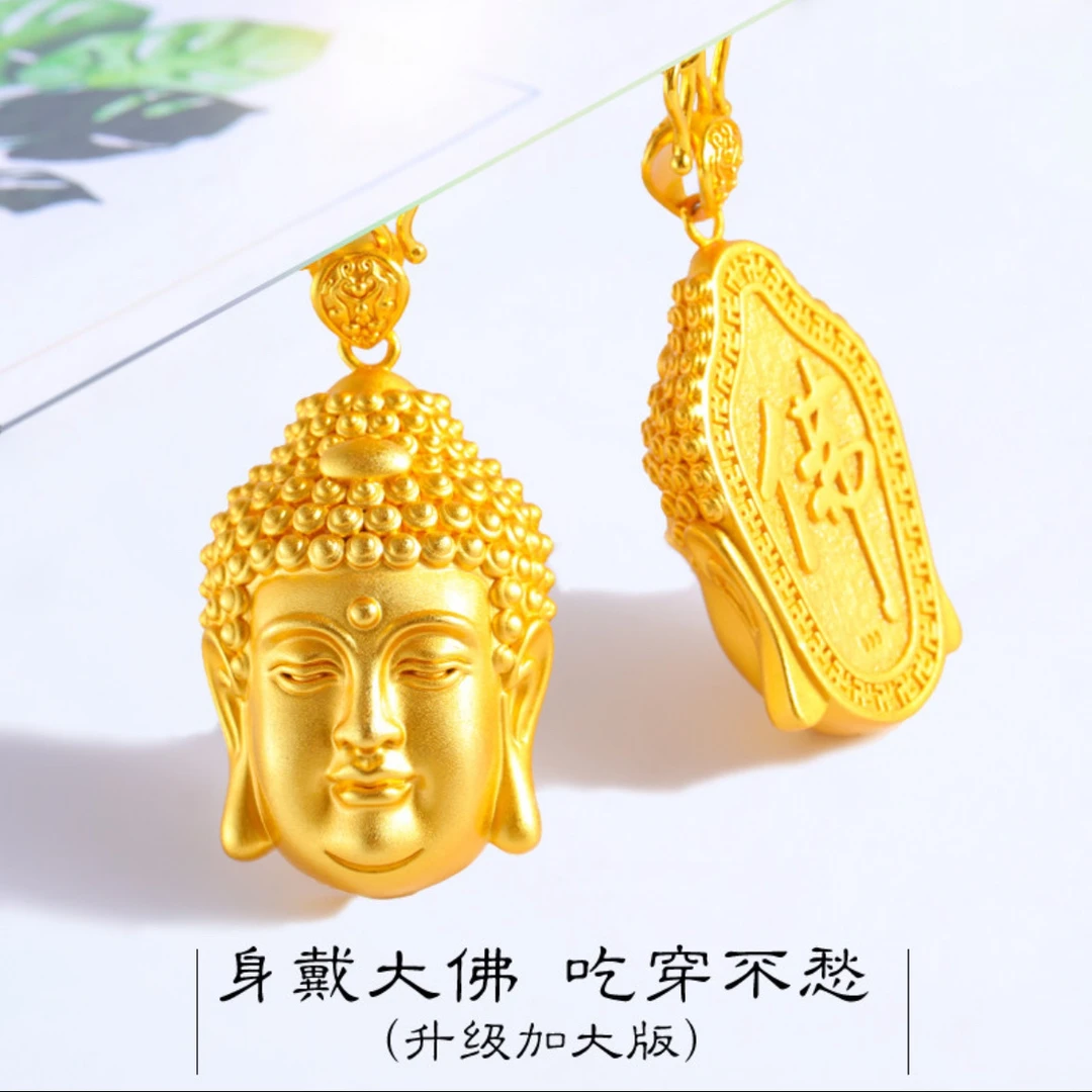 铜合金吊坠 佛头套链【小慧家】新中式复古百搭高端大气上档次