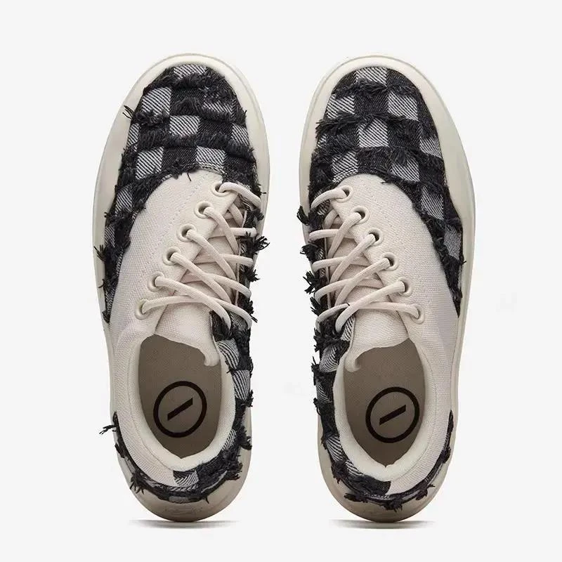 【小扬哥推荐】曹芳仙豆一代板鞋情侣款帆布休闲鞋流苏牛仔布料防