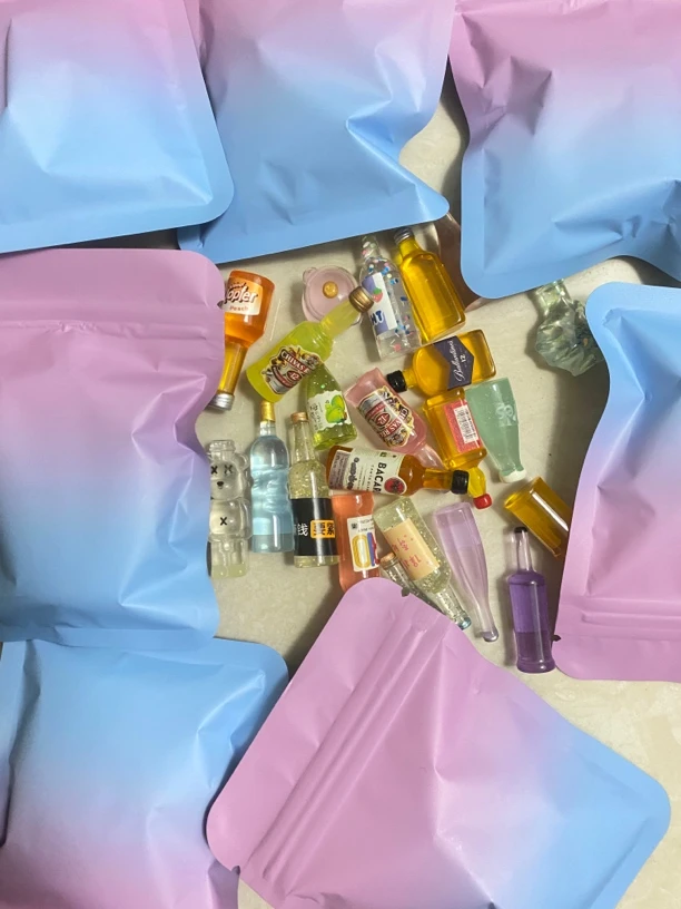 （直播拆）盲袋迷你瓶子仿真酒瓶立体摆件树脂配件diy饰品