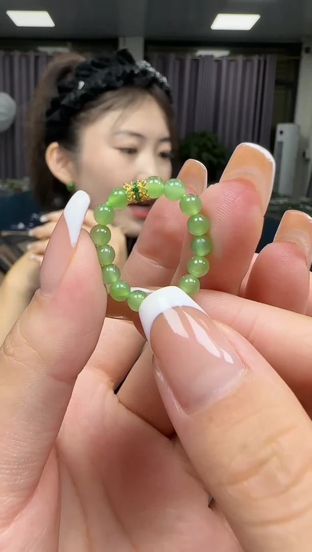 【闪购商品】和田玉戒圈银S925镶嵌1