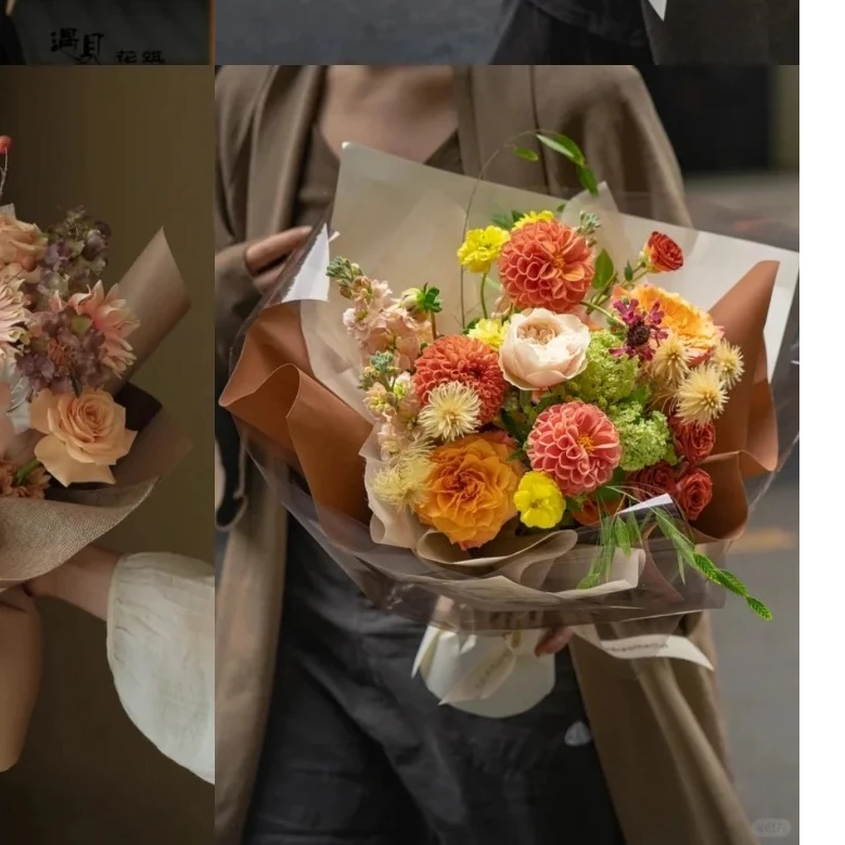 秋天复古系混搭花束