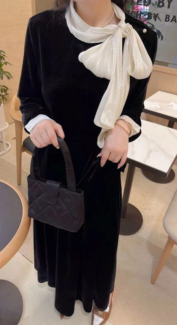 【女王定制】丝巾飘带上衣