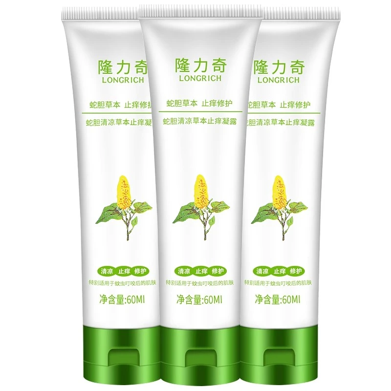 隆力奇蛇胆清凉草本止痒凝露 60ml/支 清凉止痒修护草本止痒修护