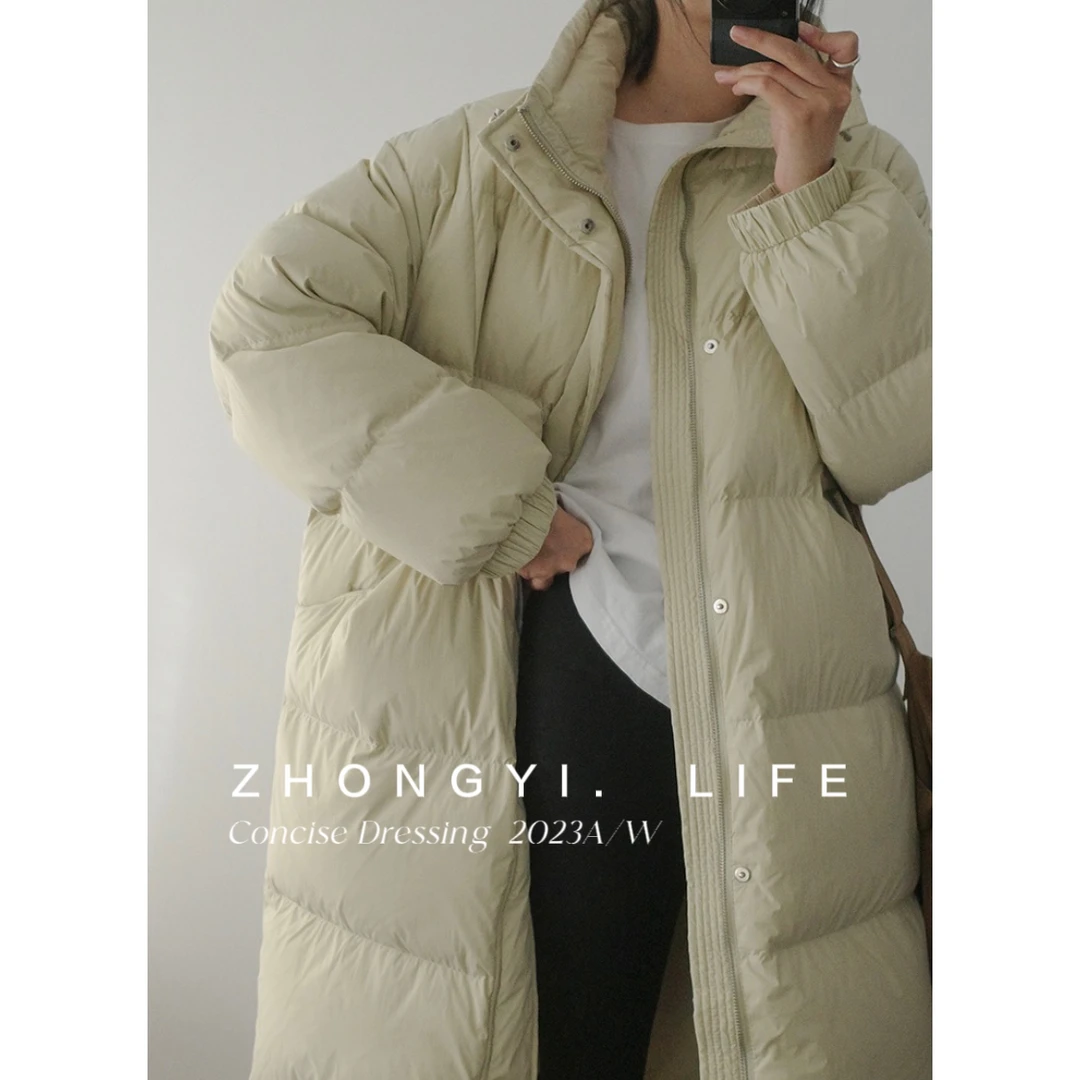 ZY设计款立领长款羽绒服加厚