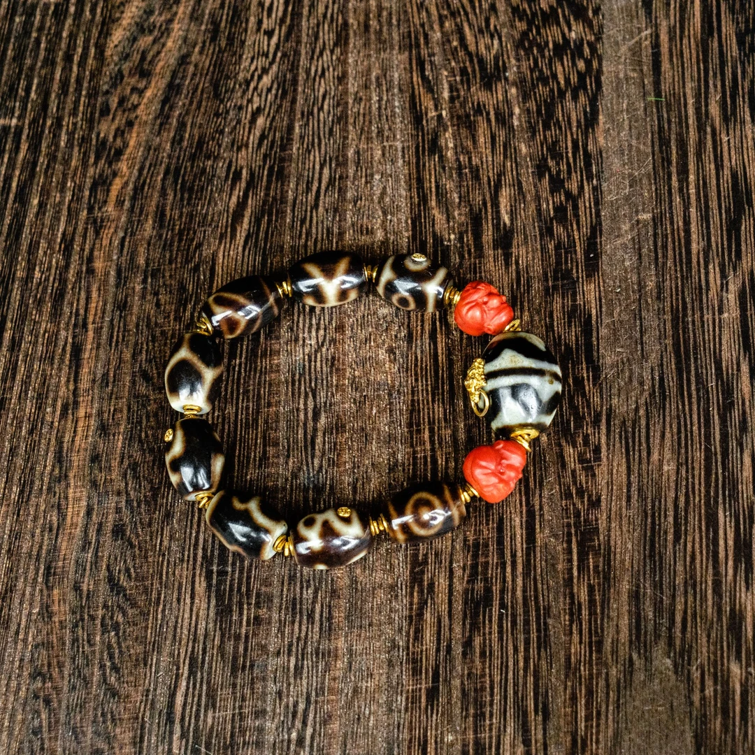 非金属皮质手链 【城丽】九紫谛听大才必进手串/条STZ-2686-1