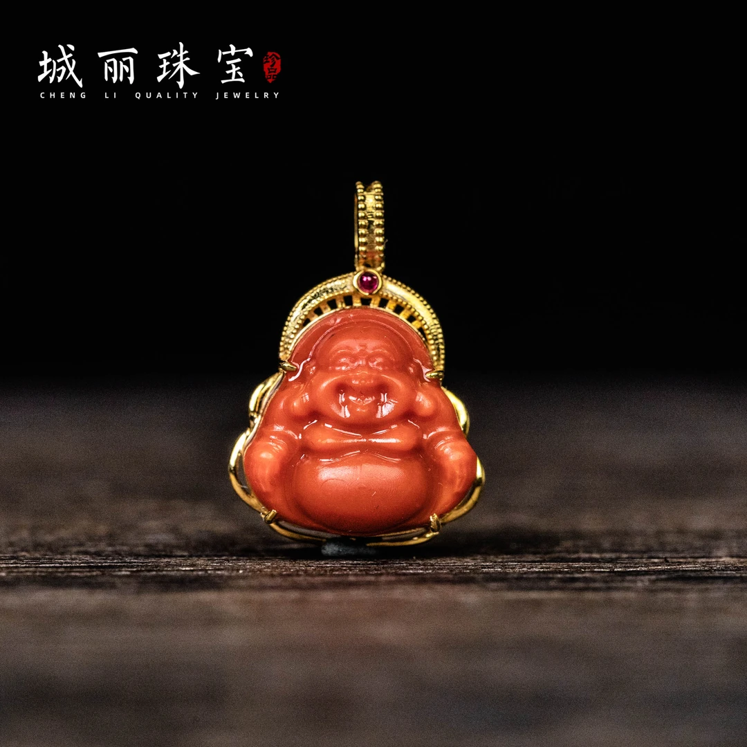 【城丽珠宝】南红佛公吊坠/个（多样性发货）ZJH-1314