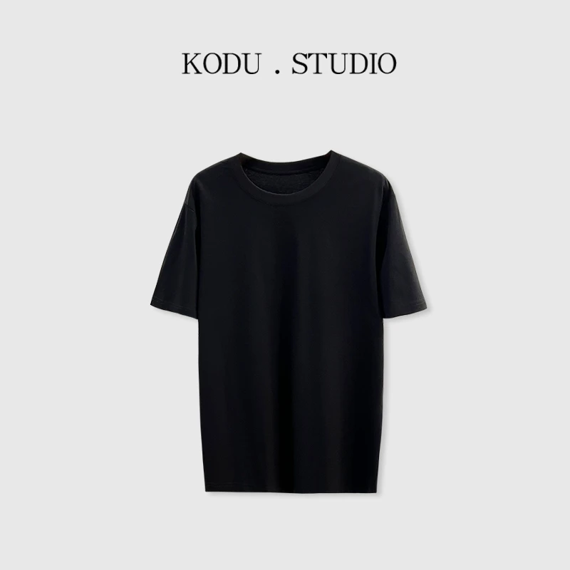 【刻度KODU】WX-4308夏季男款圆领纯色净版舒适显瘦百搭短袖