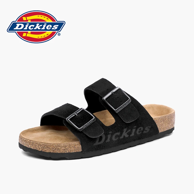 Dickies博肯百搭软木拖鞋男鞋2024春夏季新款休闲外穿软底沙滩鞋