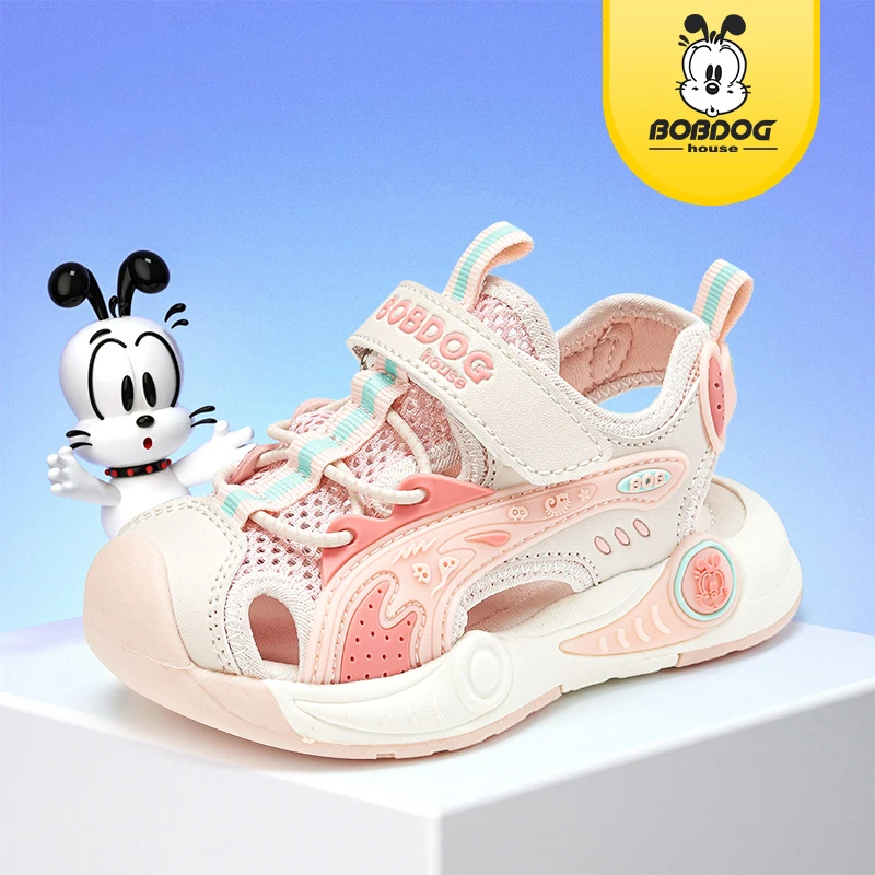 巴布豆家族宝宝凉鞋儿童童鞋夏季时尚包头品牌机能JJ23607 QZ