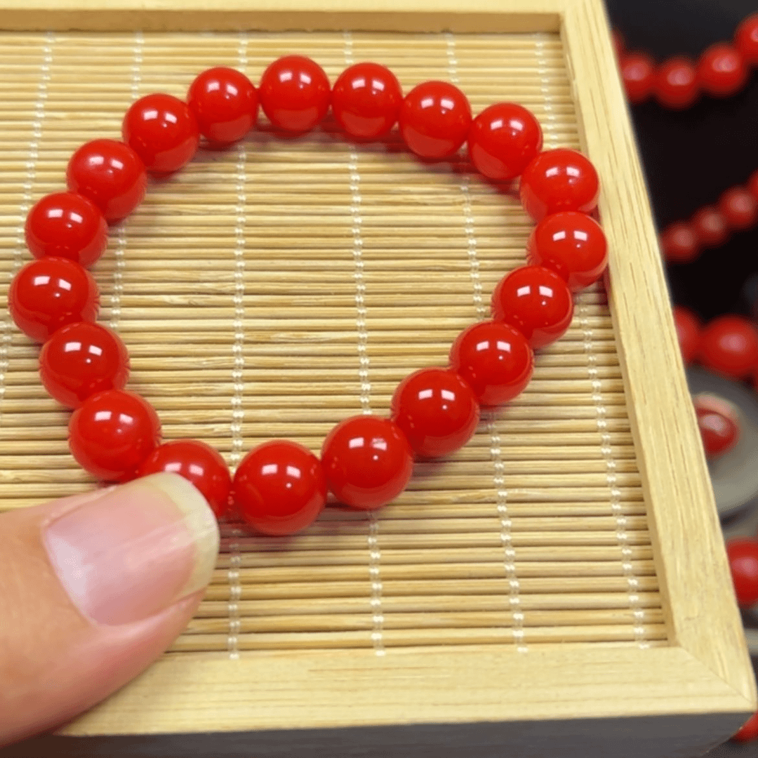 【闪购商品】玛瑙/玉髓手链未镶嵌宝山老料卡10亮光