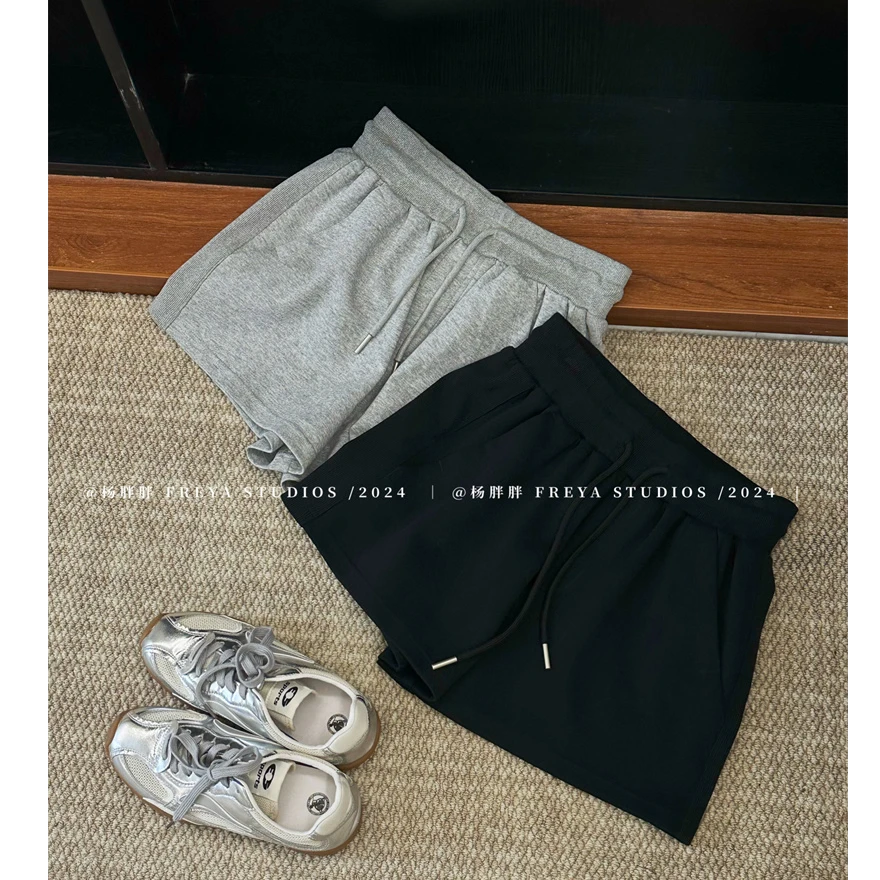 YPP!【显瘦显高小短裤】入手不亏~新款简约休闲A字运动松紧腰短裤