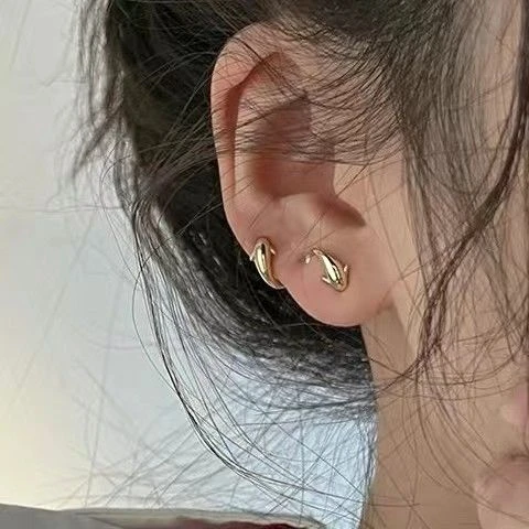 合金耳饰 年年有鱼耳钉女小众设计感养耳洞耳饰新款日常个性耳环