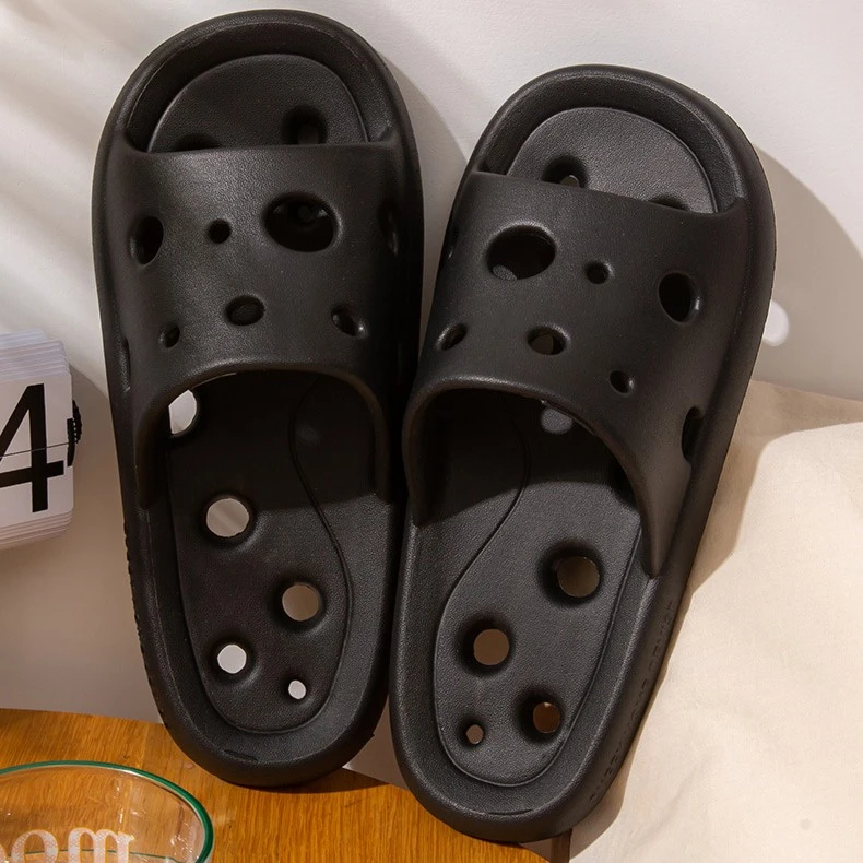 漏水速干拖鞋女夏季室内居家居情侣浴室洗澡防滑家用镂空凉拖男士