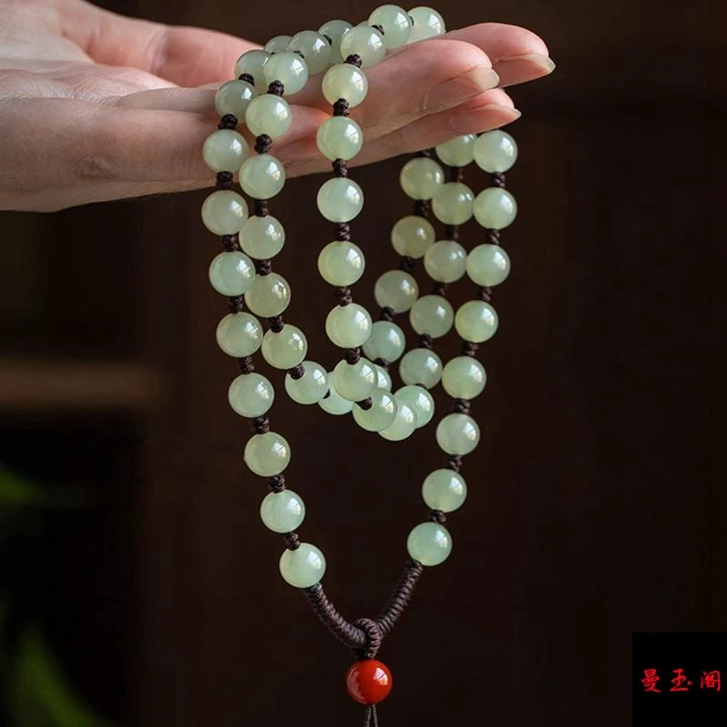 纯手工编织中国结和田料珠链正品挂件绳圆珠毛衣链项链绳