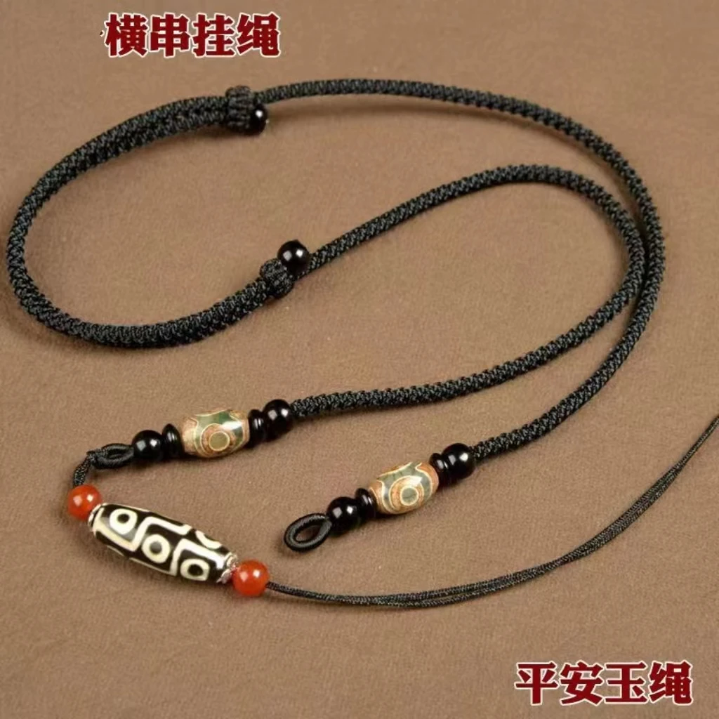 手工编织双头挂绳横穿专用挂脖挂绳男女款项链绳子吊坠绳