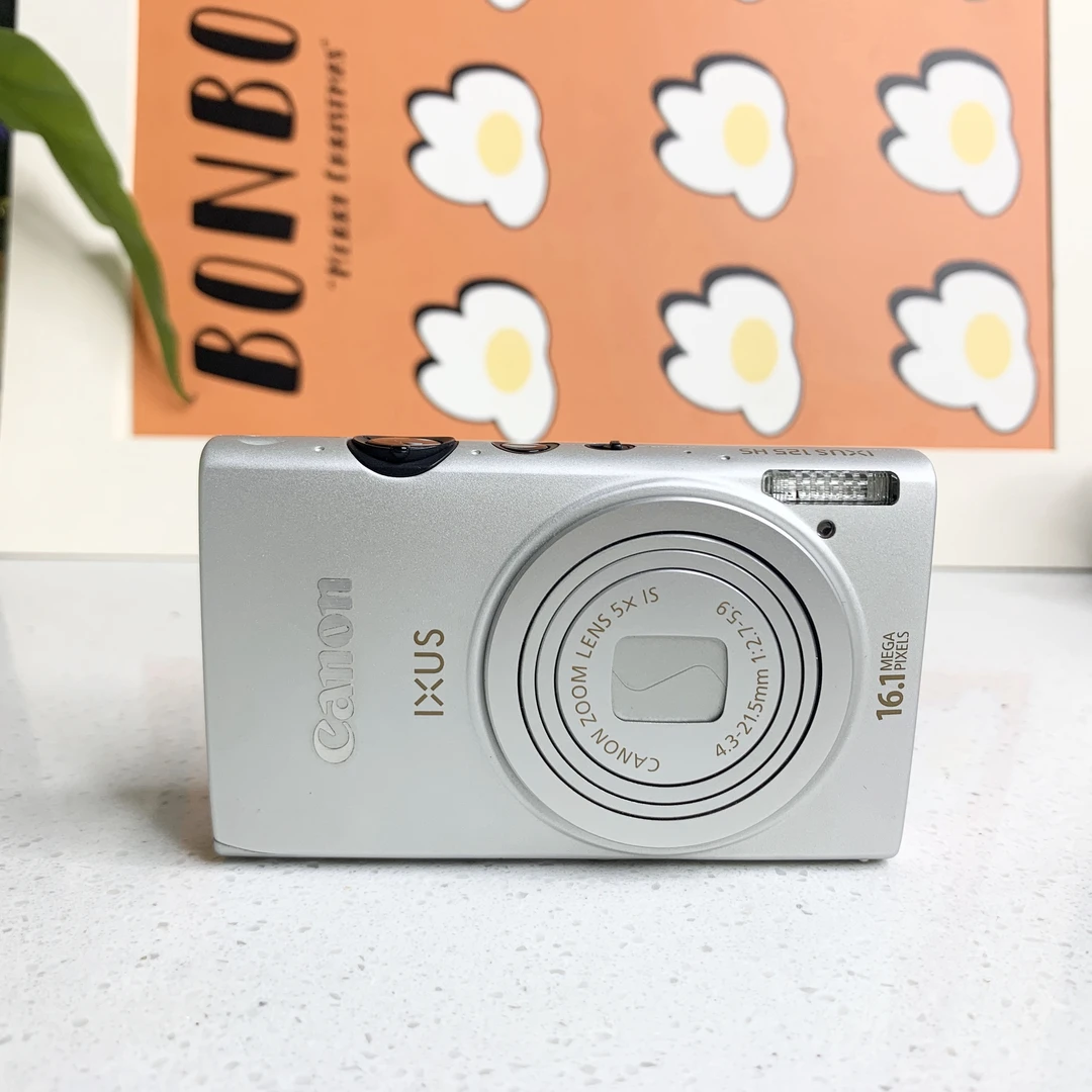 99新 Canon/佳能 IXUS125银色 有实况1620w像素5倍变焦人像冷白皮