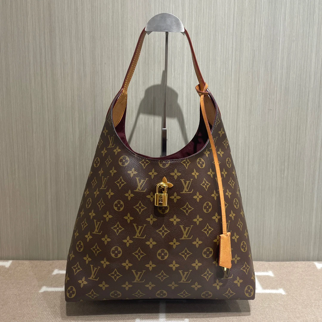 95新 LouisVuitton/路易威登 老花 Flower hobo 单肩包 稀有款