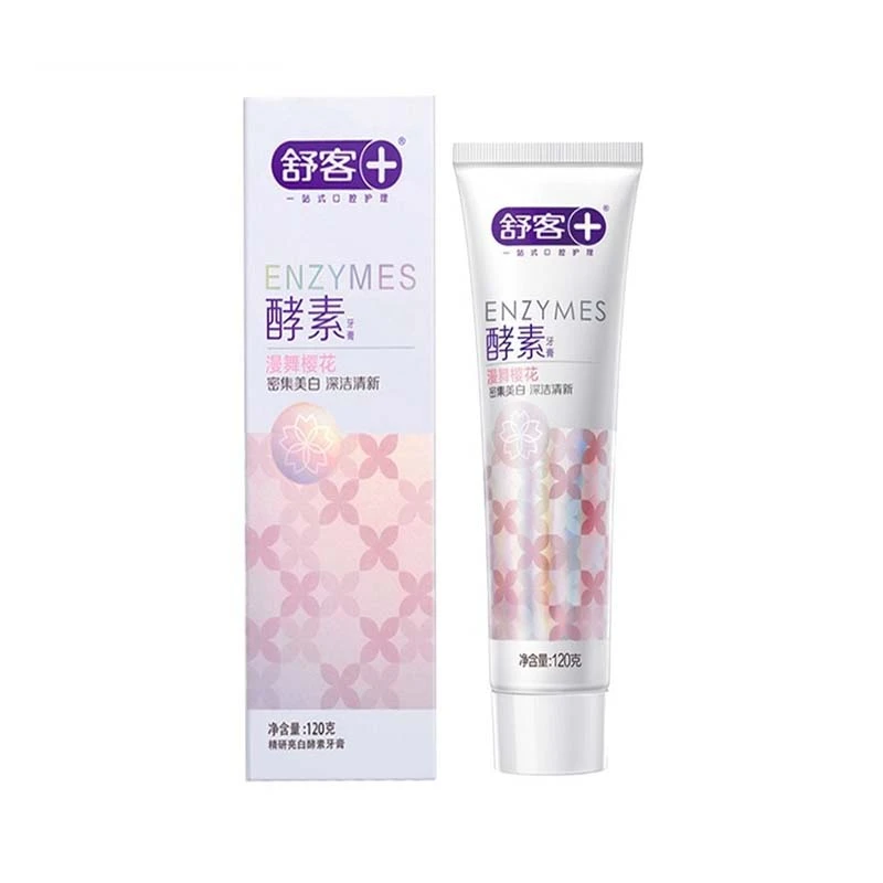 舒客精研亮白酵素牙膏（漫舞樱花）120克【调色师】