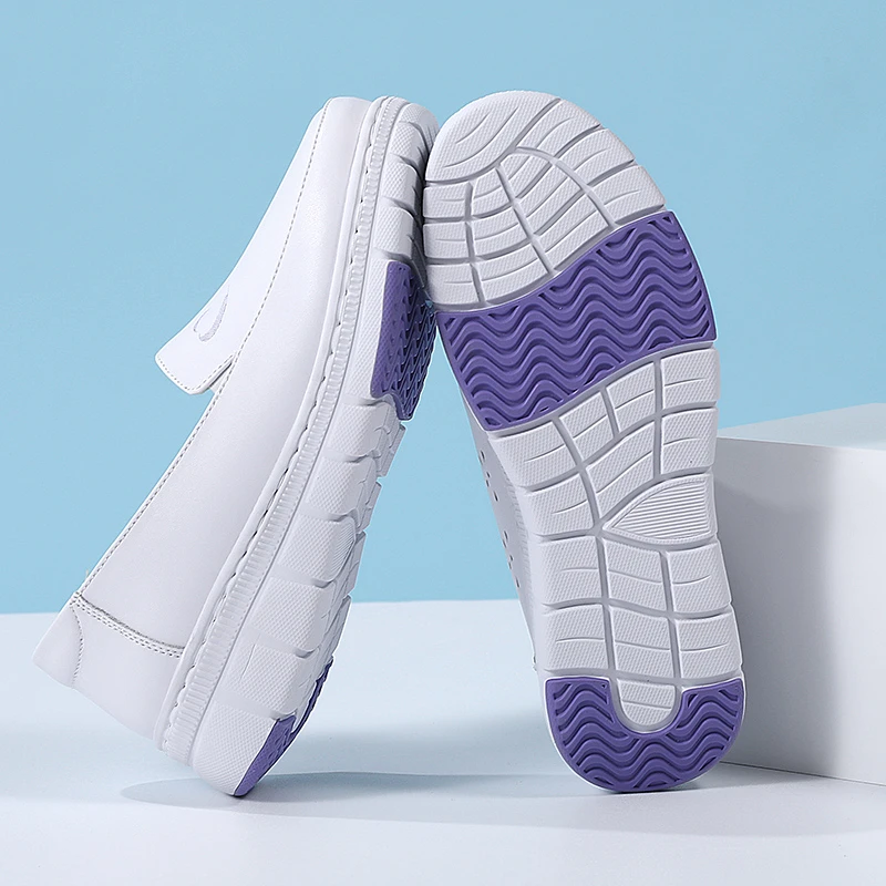 夏季护士鞋女软底时尚不累脚轻便舒适平底防滑防臭学生实习工作鞋