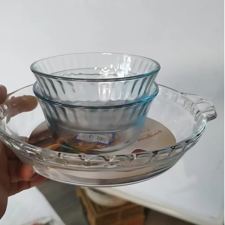 【3件套】巴西进口玛丽思烤碗2支+8寸烤盘1支